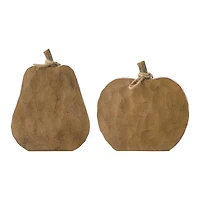 Glitzhome® Fall Faux Knitted Resin Pumpkin Set