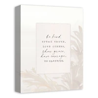 Be Kind 12" x 16" Canvas Wall Art