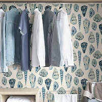 Scalamandre Porcelain Coquina Peel & Stick Wallpaper