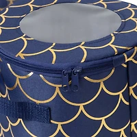 Honey Can Do Golden Scallop Round Dinnerware Storage Box Set