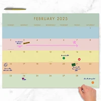 TF Publishing 2025 Super Stripe Monthly Blotter Desk Pad Calendar