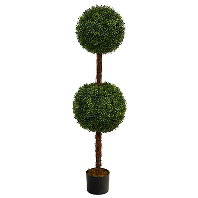 4.5ft. Potted Boxwood Double Ball Topiary Tree