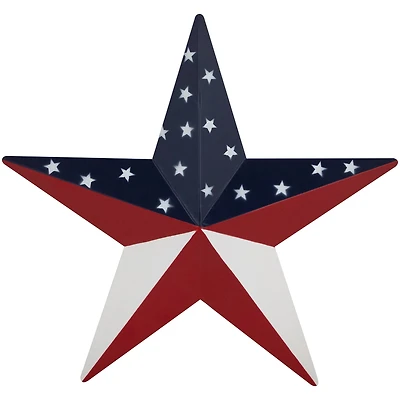 15" Patriotic Star Metal Wall Decoration