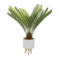 3.5ft. Potted Green Plastic Modern Artificial Foliage