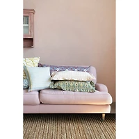 Hello Honey® Pink & White Plaid Cotton Lumbar Pillow with Ruffle