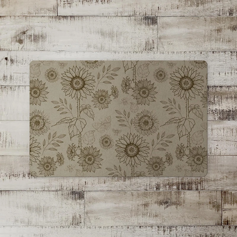 Sunflower Icons Floor Mat