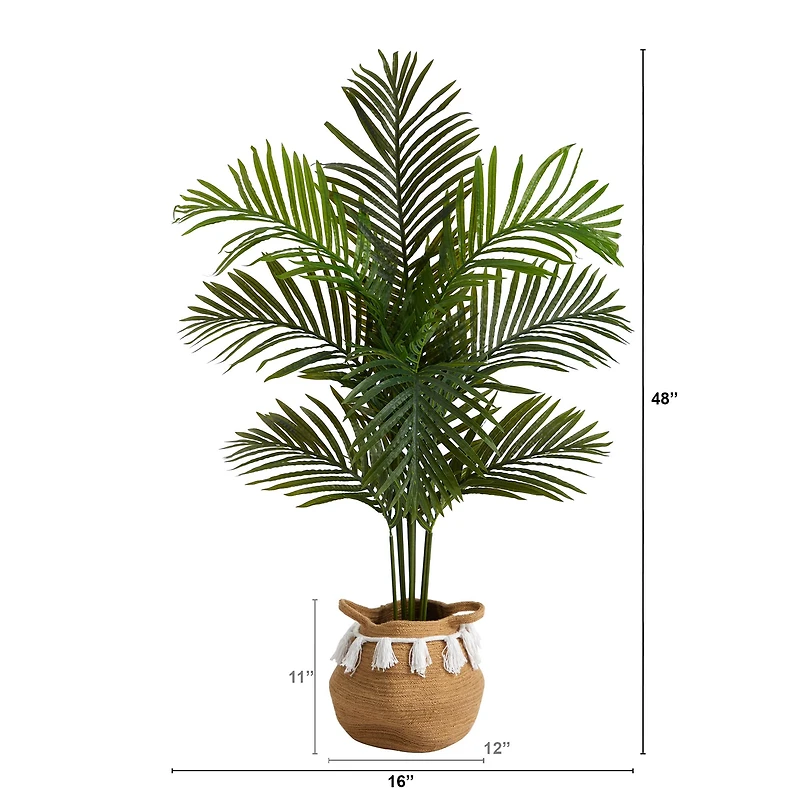 4ft. Artificial Paradise Palm Tree with Basket