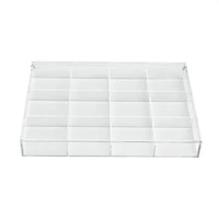 13.6" Clear -Compartment Divided Tray with Lid by Bead Landing