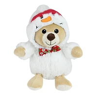8" Teddy Bear Stuffed Animal Figures in Christmas Costumes