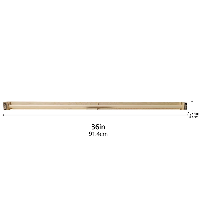 36" Macramé Wood Hanger by Loops & Threads®