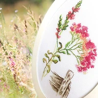 RTO Bloomy Herbs with Fence Cross Stitch Kit