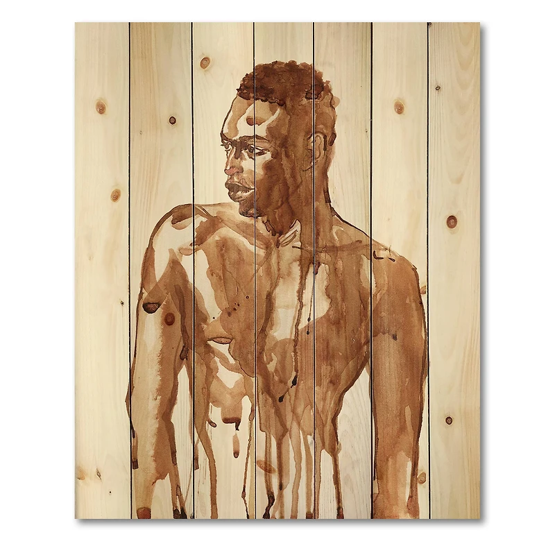 Designart - Handsome African Man Portrait On White II