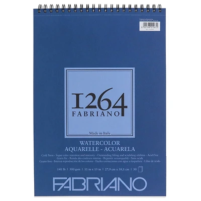 Fabriano® 1264 Spiral Bound Watercolor Pad