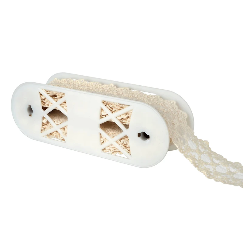 3" Ivory Embroidered Lace Trim by Celebrate It®