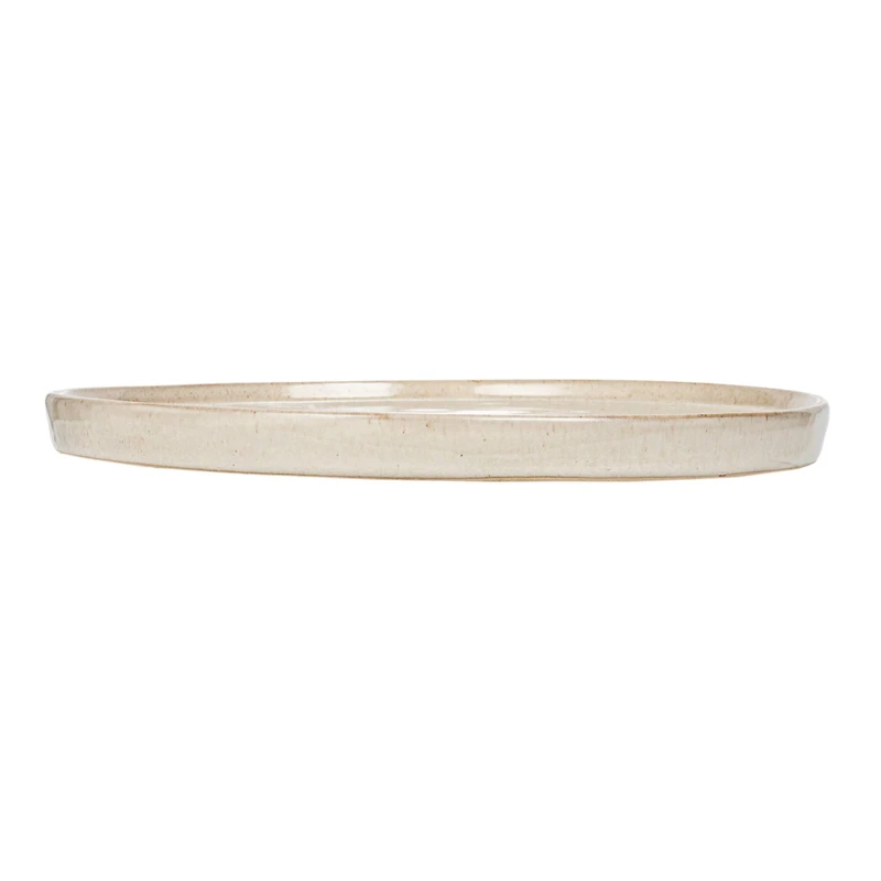 Hello Honey® 10.25" Cream Speckled Glaze Stoneware Plate, 2ct.