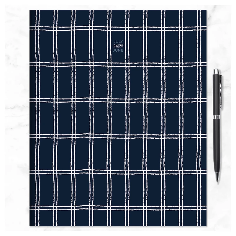 TF Publishing 2024-2025 Large Navy Grid Monthly Planner