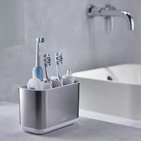 Joseph Joseph EasyStore Steel Toothbrush Caddy Large - White