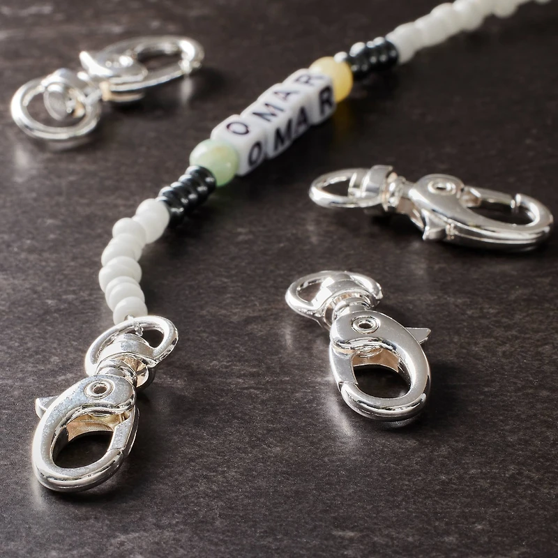 Bead Landing™ Swivel Lobster Claw Clasps, 30mm