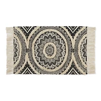 DII® Printed Natural Hand-Loomed Shag Rug