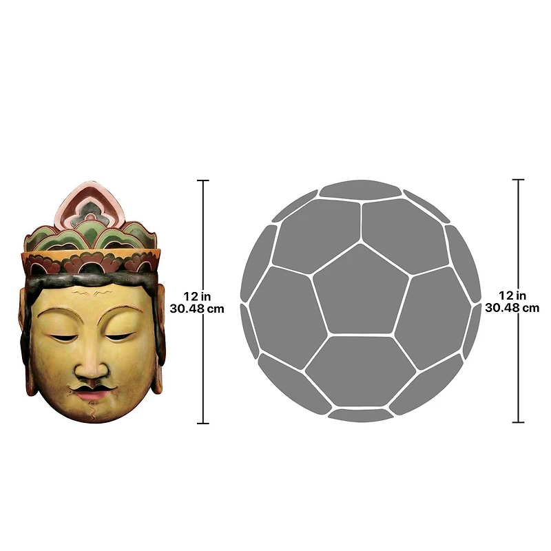 Design Toscano 12" Processional Masks of the Devas Taishakuten