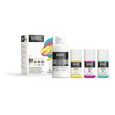 Liquitex® Matte Pouring Medium & Soft Body Acrylic Set