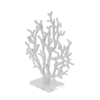 16" White Coastal Coral Sculpture