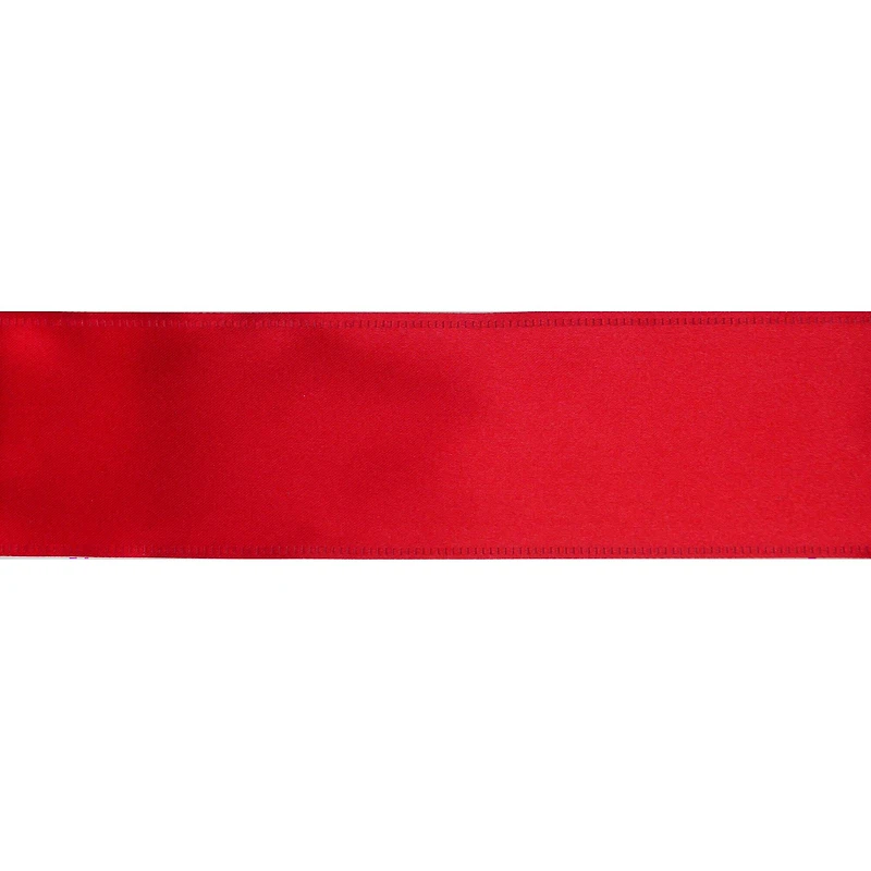 2.5" x 80ft. Red Satin Wired Jumbo Ribbon by Celebrate It®