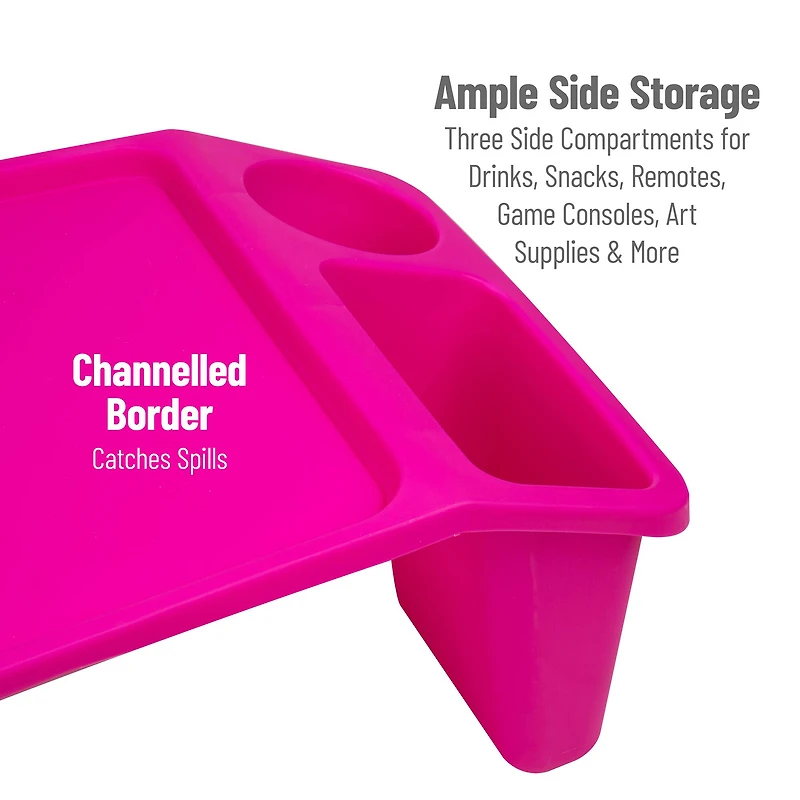 Mind Reader 2 Piece Kids’ Freestanding Portable Lap Desk With Side Pockets