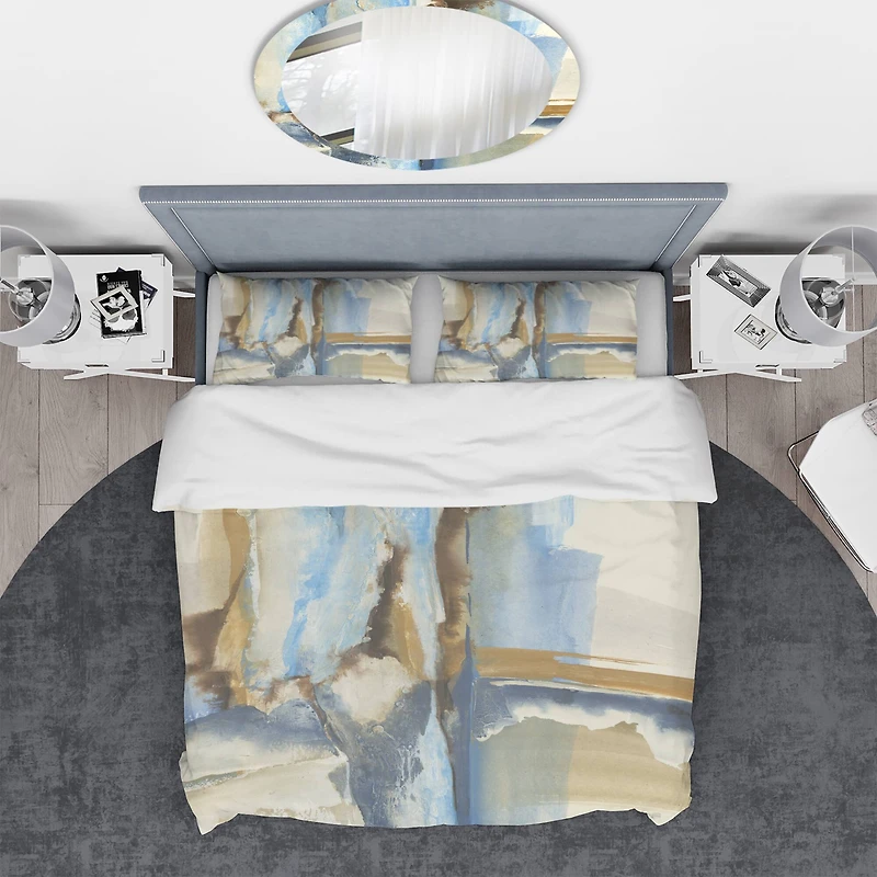 Designart 'River Run II' Geometric Bedding Set