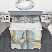 Designart 'River Run II' Geometric Bedding Set