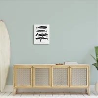 Stupell Industries Marine Wildlife Whales Drawings Diagram Canvas Wall Art