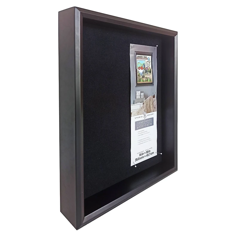 14" x 18" Black Beveled Shadow Box by Studio Décor®