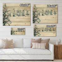 Designart - Snowy Pine Trees