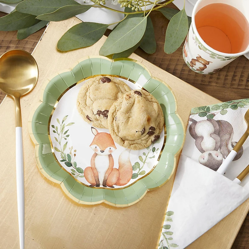 Kate Aspen® 7" Woodland Baby Premium Paper Plates, 64ct.