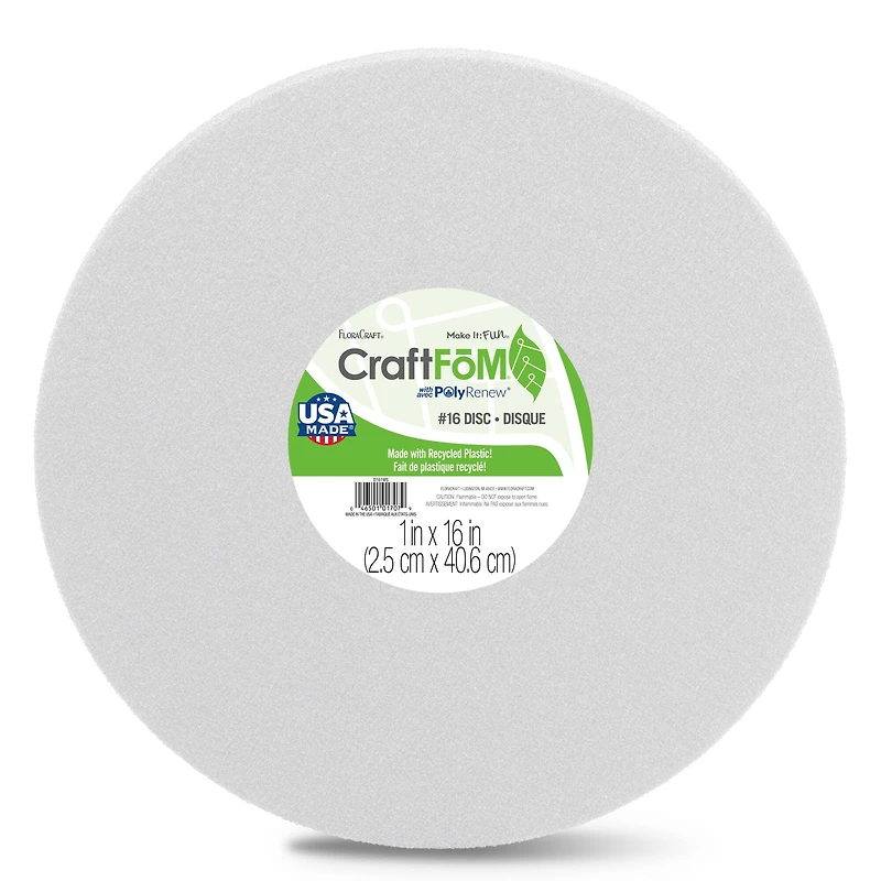 FloraCraft® CraftFōM Disc White
