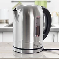 MegaChef 1.7L Stainless Steel Electric Tea Kettle With 5 Preset Temps