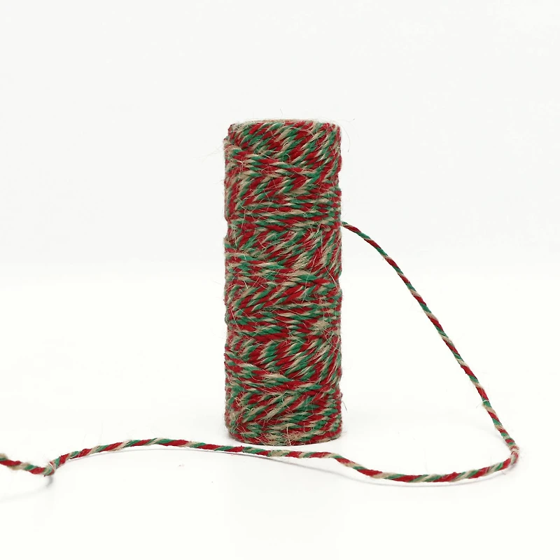 37yd. Red & Green Jute Twine by Recollections™