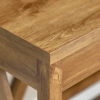 Walker Edison 46" Barnwood A Frame Wood Computer Desk with Drawer