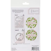 Pinkfresh Studio Reason To Smile Wreath Layering Stencils Set