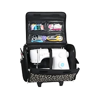 Everything Mary Leopard Sewing Machine Tote