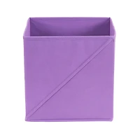 Household Essentials 11" Purple Storage Cubes with Diagonal Lip Handles, 6ct.