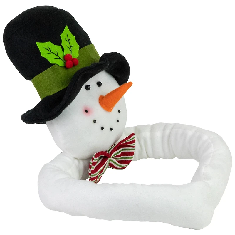 25" Unlit Plush Snowman Christmas Tree Topper