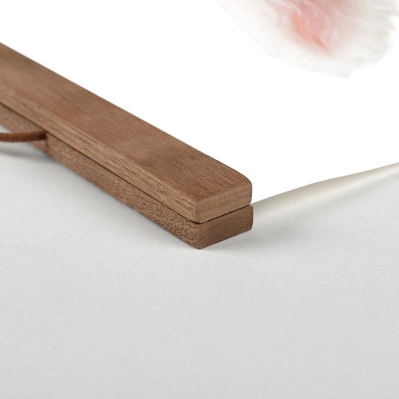 Baby Lamb 16" x 16" Teak Hanging Canvas