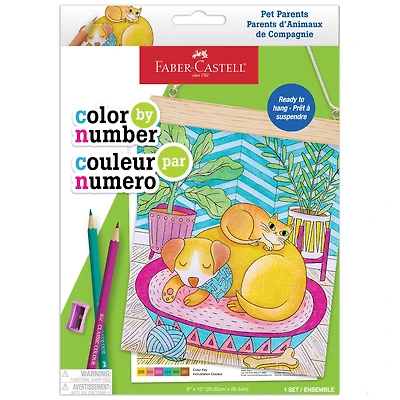 Faber-Castell® Color-by-Number Pet Parents Wall Art