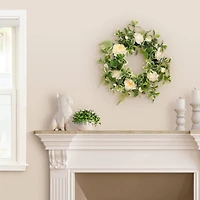 24" Spring Cream Peony & Camellia Wreath