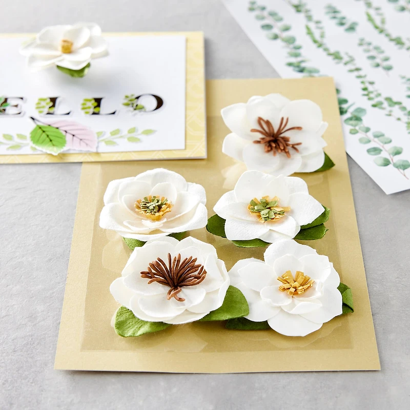 Paper Magnolia Flower Embellishments by Recollections™