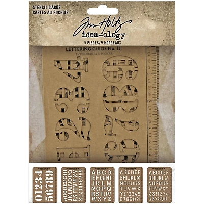 Tim Holtz® Idea-Ology® Stencil Cards, 5ct.