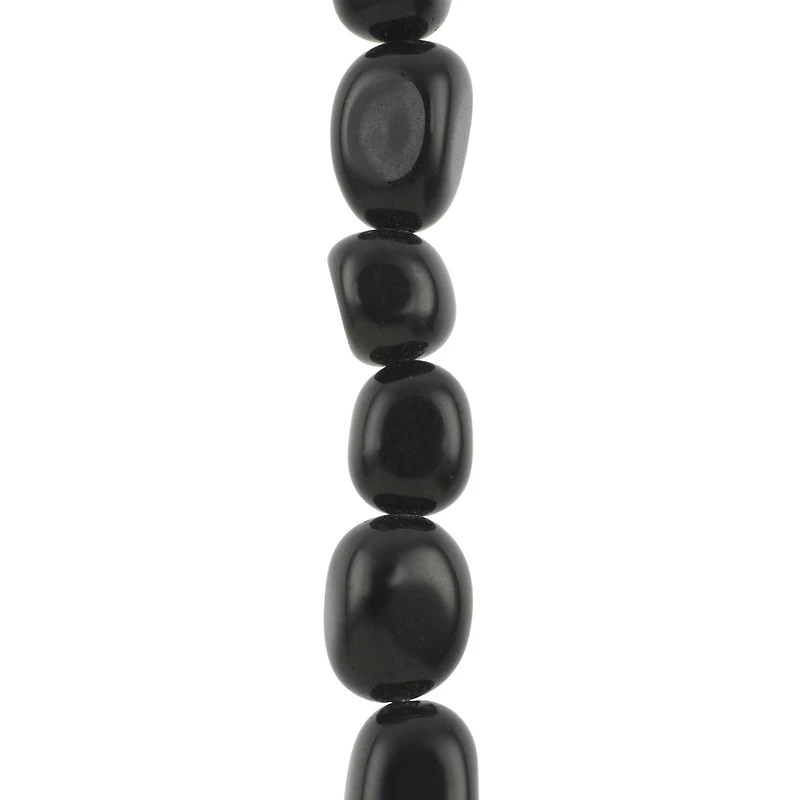Black Jasper Potato Beads by Bead Landing™