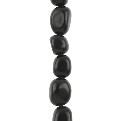 Black Jasper Potato Beads by Bead Landing™