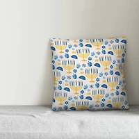 Hanukkah Pattern 18x18 Spun Poly Pillow